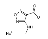 Sodium; 4-methylamino-furazan-3-carboxylate Structure