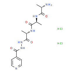 N-(alanyl-alanyl-alanyl)isonicotinic acid hydrazide Structure