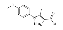 1-(4-methoxyphenyl)-5-methyltriazole-4-carbonyl chloride结构式