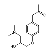 1-[4-[3-(dimethylamino)-2-hydroxypropoxy]phenyl]propan-2-one结构式