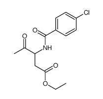 ethyl 3-[(4-chlorobenzoyl)amino]-4-oxopentanoate Structure