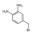 4-(bromomethyl)benzene-1,2-diamine Structure