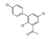 2,5-dichloro-1-(4-chlorophenyl)-3-methylsulfinylbenzene结构式