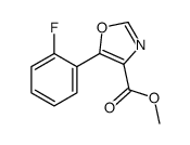methyl 5-(2-fluorophenyl)-1,3-oxazole-4-carboxylate结构式