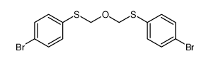 1-bromo-4-[(4-bromophenyl)sulfanylmethoxymethylsulfanyl]benzene结构式