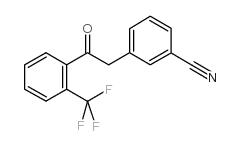 2-(3-CYANOPHENYL)-2'-TRIFLUOROMETHYLACETOPHENONE Structure