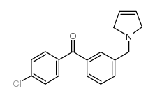 4'-CHLORO-3-(3-PYRROLINOMETHYL) BENZOPHENONE结构式