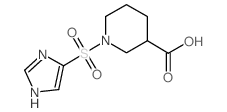 1-(1H-imidazol-4-ylsulfonyl)piperidine-3-carboxylic acid structure