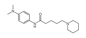 N-[4-(dimethylamino)phenyl]-5-piperidin-1-ylpentanamide结构式