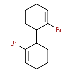 2,2'-Dibromo-1,1'-bi(2-cyclohexen-1-yl)结构式