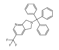 3-(trifluoromethyl)-6-trityl-6,7-dihydro-5H-pyrrolo[3,4-b]pyridine结构式