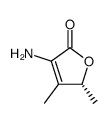 3-Amino-4,5(R)-dimethyl-2(5H)-furanone Structure