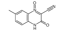 2-Quinoxalinecarbonitrile, 3,4-dihydro-7-methyl-3-oxo-, 1-oxide结构式