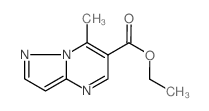 7-甲基吡唑并[1,5-a]嘧啶-6-羧酸乙酯结构式