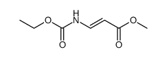 2-Propenoic acid,3-[(ethoxycarbonyl)amino]-,methyl ester Structure