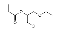 (1-chloro-3-ethoxypropan-2-yl) prop-2-enoate Structure