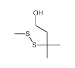 3-methyl-3-(methyldisulfanyl)butan-1-ol结构式