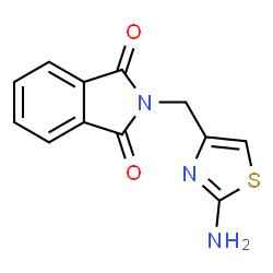 2-[(2-Amino-1,3-thiazol-4-yl)methyl]-1H-isoindole-1,3(2H)-dione Structure