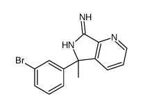 5-(3-bromophenyl)-5-methylpyrrolo[3,4-b]pyridin-7-amine Structure