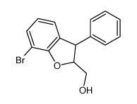 (7-bromo-3-phenyl-2,3-dihydro-1-benzofuran-2-yl)methanol结构式