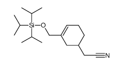 2-[3-[tri(propan-2-yl)silyloxymethyl]cyclohex-3-en-1-yl]acetonitrile结构式