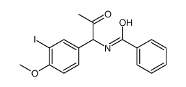 N-[1-(3-iodo-4-methoxyphenyl)-2-oxopropyl]benzamide结构式