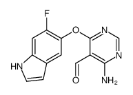 4-amino-6-[(6-fluoro-1H-indol-5-yl)oxy]pyrimidine-5-carbaldehyde Structure