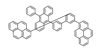 1-[3-[3-(10-phenylanthracen-9-yl)phenyl]-5-pyren-1-ylphenyl]pyrene结构式