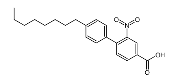 3-nitro-4-(4-octylphenyl)benzoic acid Structure