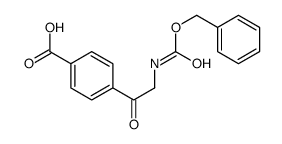 4-[2-(phenylmethoxycarbonylamino)acetyl]benzoic acid结构式