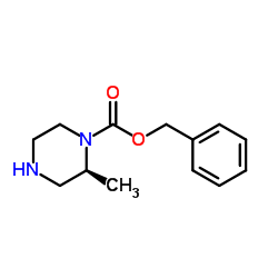 Benzyl (2S)-2-methyl-1-piperazinecarboxylate structure