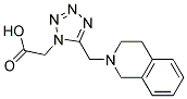 [5-(3,4-DIHYDROISOQUINOLIN-2(1H)-YLMETHYL)-1H-TETRAZOL-1-YL]ACETIC ACID Structure