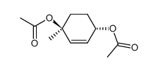 trans-1,4-Diacetoxy-1-methyl-2-cyclohexene结构式