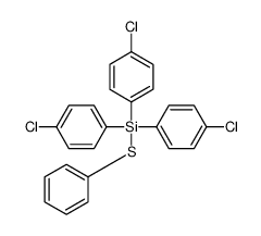 tris(4-chlorophenyl)-phenylsulfanylsilane Structure