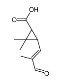 (1S,3S)-2,2-dimethyl-3-[(E)-2-methyl-3-oxoprop-1-enyl]cyclopropane-1-carboxylic acid结构式