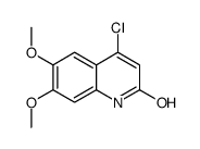 4-氯-6,7-二甲氧基喹啉-2(1H)-酮结构式