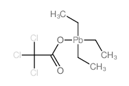 Acetic acid,2,2,2-trichloro-, triethylplumbyl ester structure