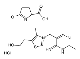 5-oxo-L-proline, compound with 3-[(4-amino-2-methyl-5-pyrimidinyl)methyl]-5-(2-hydroxyethyl)-4-methylthiazolium chloride (1:1) structure