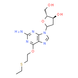 O(6)-ethylthioethyldeoxyguanosine Structure