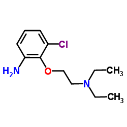 3-Chloro-2-[2-(diethylamino)ethoxy]aniline结构式