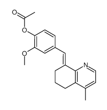 E-8-(4-Acetoxy-3-methoxybenzylidene)-5,6,7,8-tetrahydro-4-methylquinoline Structure