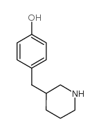4-哌啶-3-基甲基苯酚结构式