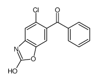 6-benzoyl-5-chloro-3H-1,3-benzoxazol-2-one结构式