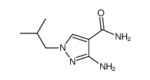 3-Amino-1-isobutyl-1H-pyrazole-4-carboxylic acid amide Structure