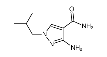 3-Amino-1-isobutyl-1H-pyrazole-4-carboxylic acid amide结构式