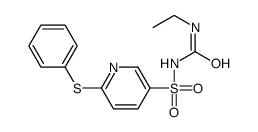 1-ethyl-3-(6-phenylsulfanylpyridin-3-yl)sulfonylurea Structure