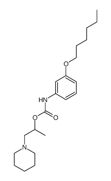 3-hexyloxyphenyl-carbamic acid 1-methyl-2-piperidin-1-yl-ethyl ester Structure