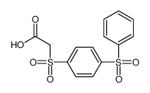 2-[4-(benzenesulfonyl)phenyl]sulfonylacetic acid结构式