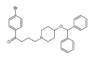 4-(4-benzhydryloxypiperidin-1-yl)-1-(4-bromophenyl)butan-1-one结构式
