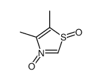 4,5-dimethyl-3-oxido-1,3-thiazol-3-ium 1-oxide Structure